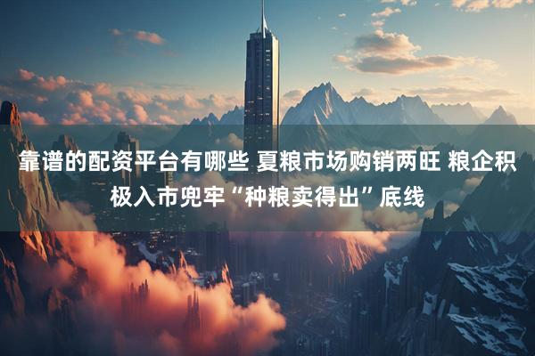 靠谱的配资平台有哪些 夏粮市场购销两旺 粮企积极入市兜牢“种粮卖得出”底线